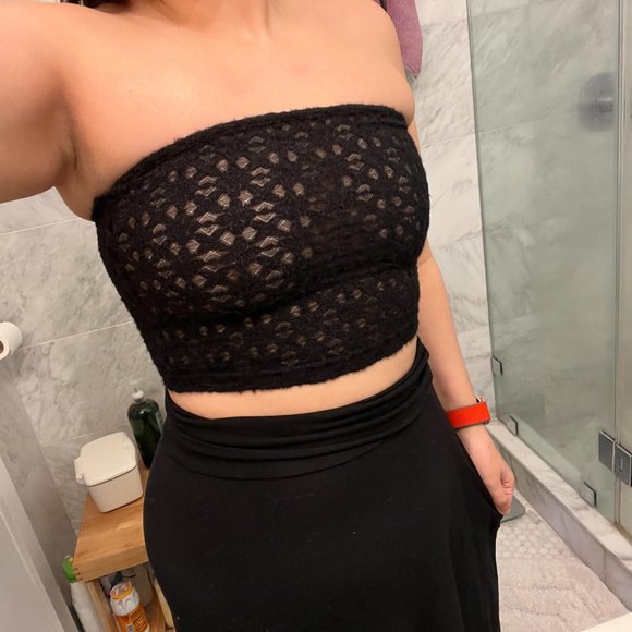 Fashion Brand Company Tops - Rare FBC Black lace tube top - Size XS/S - not available on website!